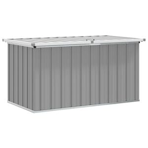 vidaXL dārza uzglabā&scaron;anas kaste, pelēka, 129x67x65 cm