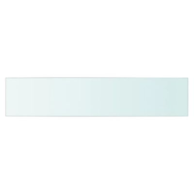 vidaXL sienas plaukti, 2 gab., 70x15 cm, caurspīdīgs stikls