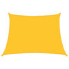 vidaXL saulessarga bura, 160 g/m&sup2;, trapeces formas, dzeltena, 4/5x3 m, HDPE