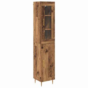 vidaXL Augstais skapītis 2 gab. Vecs koks 34,5 x 34 x 180 cm
