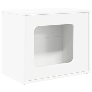 vidaXL Kaķu māja Balts 51 x 30 x 42,5 cm Inženierijas koks