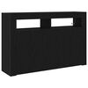 vidaXL Puse Melns ozolkoks 116 x 30 x 75 cm Inženierijas koks