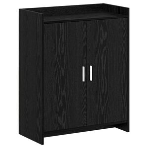 vidaXL Apavu skapis Melns ozols 73,5 x 36 x 92 cm Inženierijas koks