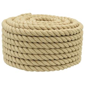 vidaXL Laivu virvju 18 mm 100 m Dabiska