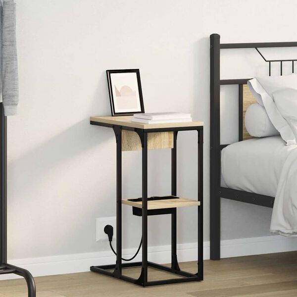 vidaXL Nakts skapītis Sonoma ozols 41,5 x 26 x 60,5 cm