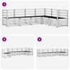 vidaXL Dīvāna komplekti 6 pcs Dabiska Cietā akācijas koks