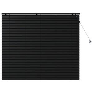 vidaXL Venēcijas žalūzija Melns 130 x 130 cm 35 mm