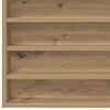 vidaXL Izstādes skapis ar plauktu Artisānā ozols 100 x 8,5 x 50 cm
