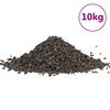 vidaXL bazalta grants, 10 kg, melns, 5-8 mm