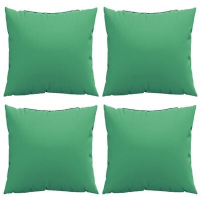 vidaXL dekoratīvi spilveni, 4 gab., 60x60 cm, zaļš audums