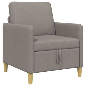 vidaXL Sofas ar uzglabā&scaron;anu Pelēkbrūna 72 x 78 x 87 cm Poliesters