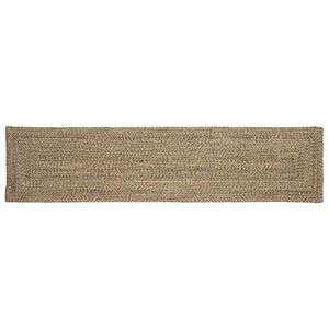 vidaXL Teritorijas paklāji Dabiska un melna 60 x 200 cm Džuta