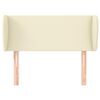 vidaXL galvgalis ar malām, 83x23x78/88 cm, krēmkrāsas mākslīgā āda