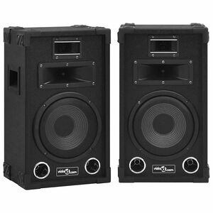 vidaXL profesionāli pasīvie skatuves skaļruņi, 2 gab., 800 W, melni
