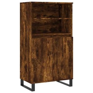 vidaXL augstais skapītis, koka krāsa, 60x36x110 cm, inženierijas koks