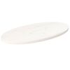 vidaXL galda virsma, balta, 70x35x2,5 cm, priedes masīvkoks, ovāla