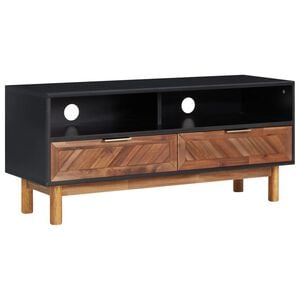 vidaXL TV skapītis, 100x35x45 cm, akācijas masīvkoks un MDF