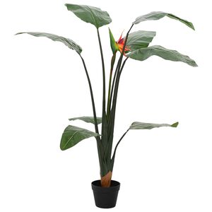vidaXL Mākslīgā Strelitzia Augs Zaļa 70 x 18 x 155 cm Audums un PE