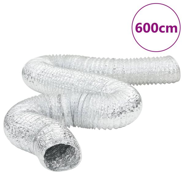 vidaXL ventilācijas kanāls, alumīnijs, 6 m, &Oslash;20 cm