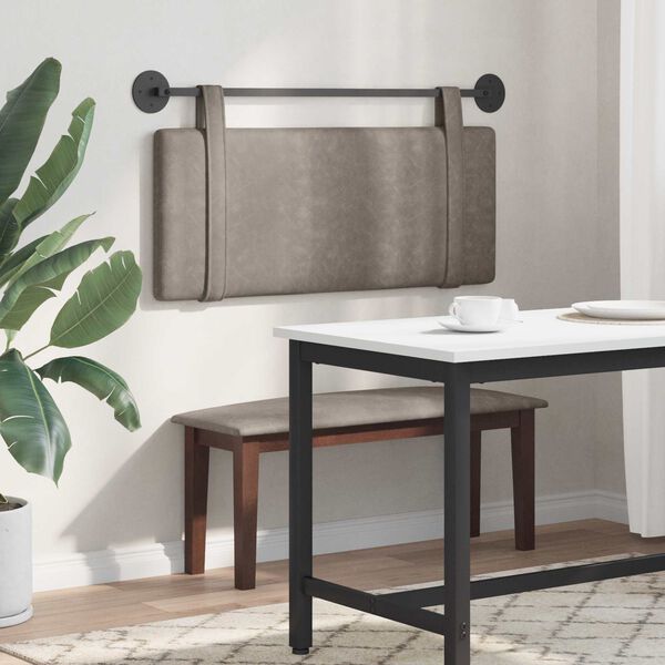 vidaXL Karājo&scaron;s galvgalis Pelēks 110 x 55 x 5 cm Antīks PU