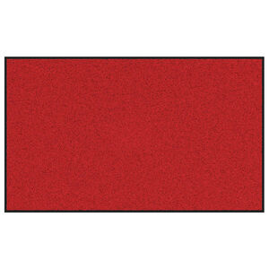 vidaXL Durvju paklājs Sarkans un Melns 90 x 150 cm 100% poliamīds