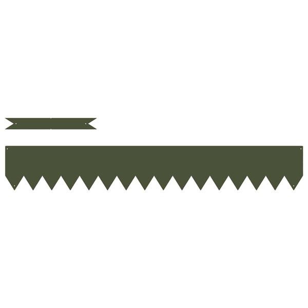 vidaXL Zāliena Apmale 20 pcs Olīvu zaļ&scaron; 100 x 0.05 x 20 cm