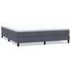 vidaXL Box Spring Gulta bez matrača Tum&scaron;i pelēka 180x220 cm Velvet