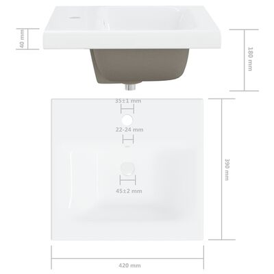 vidaXL vannasistabas mēbeļu komplekts, spīdīgi pelēks, skaidu plāksne