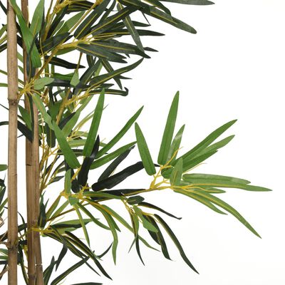 vidaXL mākslīgais bambuss, 368 lapas, 80 cm, zaļš