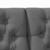 vidaXL Mīkstināts gultas galvgalis Tum&scaron;i pelēks 200 cm