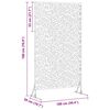 vidaXL Privātuma ekrāns Pelēka 100 x 50 x 180 cm Novecināts tērauds
