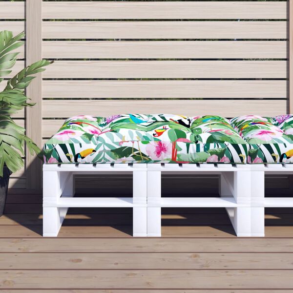 vidaXL pale&scaron;u mēbeļu spilvens, 120x80x12 cm, audums, daudzkrāsains