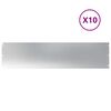 vidaXL Zālāju apmales 10 gab 25x103 cm cinkots tērauds