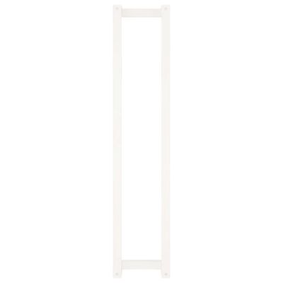 vidaXL dvieļu pakaramais, balts, 23x18x110 cm, priedes masīvkoks