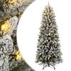vidaXL mākslīgā Ziemassvētku egle ar sniegu, 120 cm, 150 LED