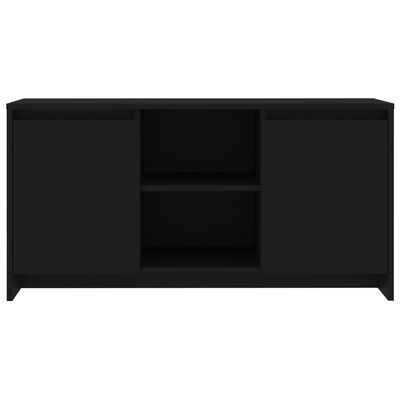 vidaXL TV skapītis, melns, 102x37,5x52,5 cm, skaidu plāksne