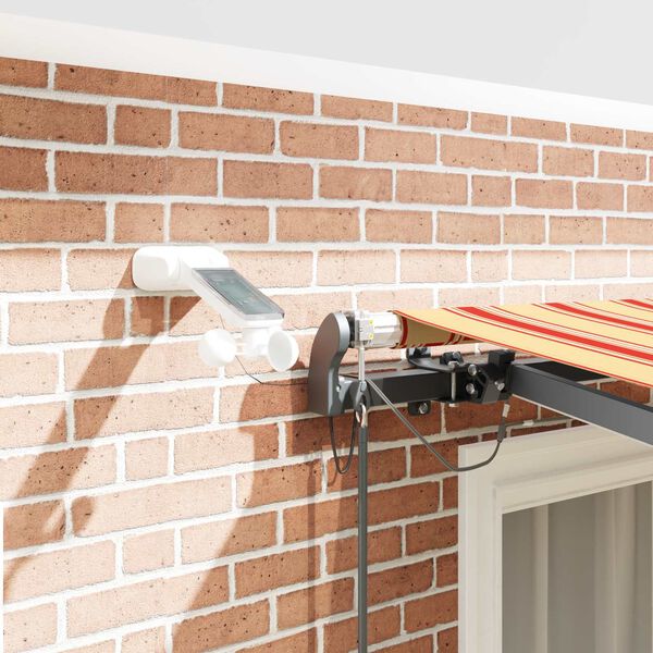 vidaXL Pārsega audums ar Dzeltena un oranža 300 x 250 cm Poliesters