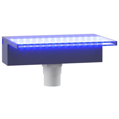 vidaXL ūdenskrituma sliede ar RGB LED gaismām, akrils, 30 cm