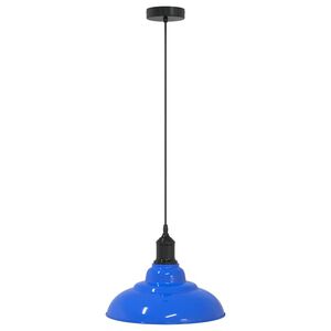 vidaXL piekaramā lampa, regulējams augstums E27 spīdums zils &Oslash; 31 cm
