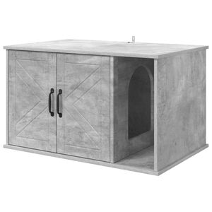 vidaXL Kaķu māja Betons 85 x 55 x 50,5 cm Inženierijas koks
