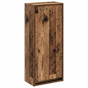 vidaXL Sienā stiprināts izlietnes skapis Vecs koks 35 x 20 x 81 cm