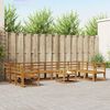 vidaXL Āra dīvānu komplekts 11 pcs Dabiska Cietā akācijas koks