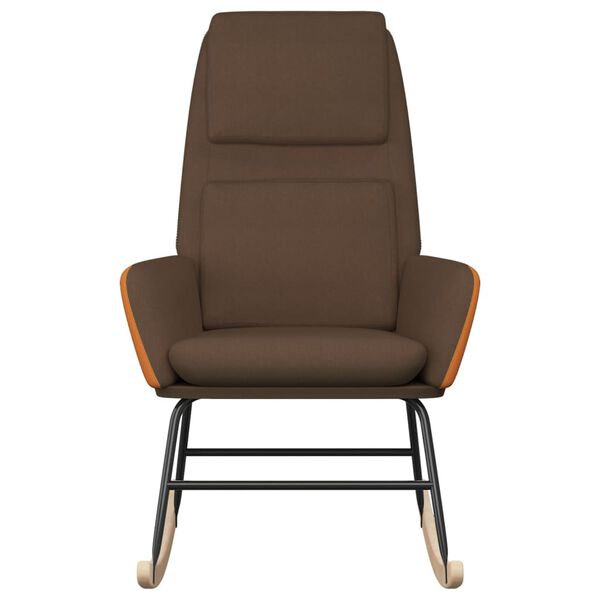 vidaXL &scaron;ūpuļkrēsls, brūns audums