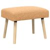 vidaXL sols Vienkrāsains Bē&scaron;a 60 x 40 x 45 cm Boucl&eacute;