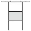 vidaXL bīdāmās durvis aparatūras komplektu 102,5x205 cm rūdīts stikls