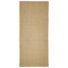 vidaXL nagu asinā&scaron;anas paklājs, 66x150 cm, sizals