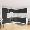 vidaXL 14-daļīgs virtuves skapītis komplekts, Kalmar, melns
