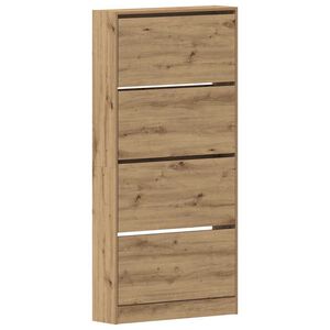 vidaXL Apavu skapis 80 x 21 x 163,5 cm Inženierijas koks