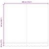 vidaXL Izvelkams jumtiņ&scaron; Daudzkrāsains 300 x 250 cm