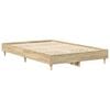 vidaXL Gultas rāmis Sonoma 137 x 190 cm Inženierijas koks
